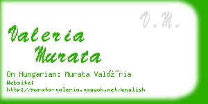 valeria murata business card